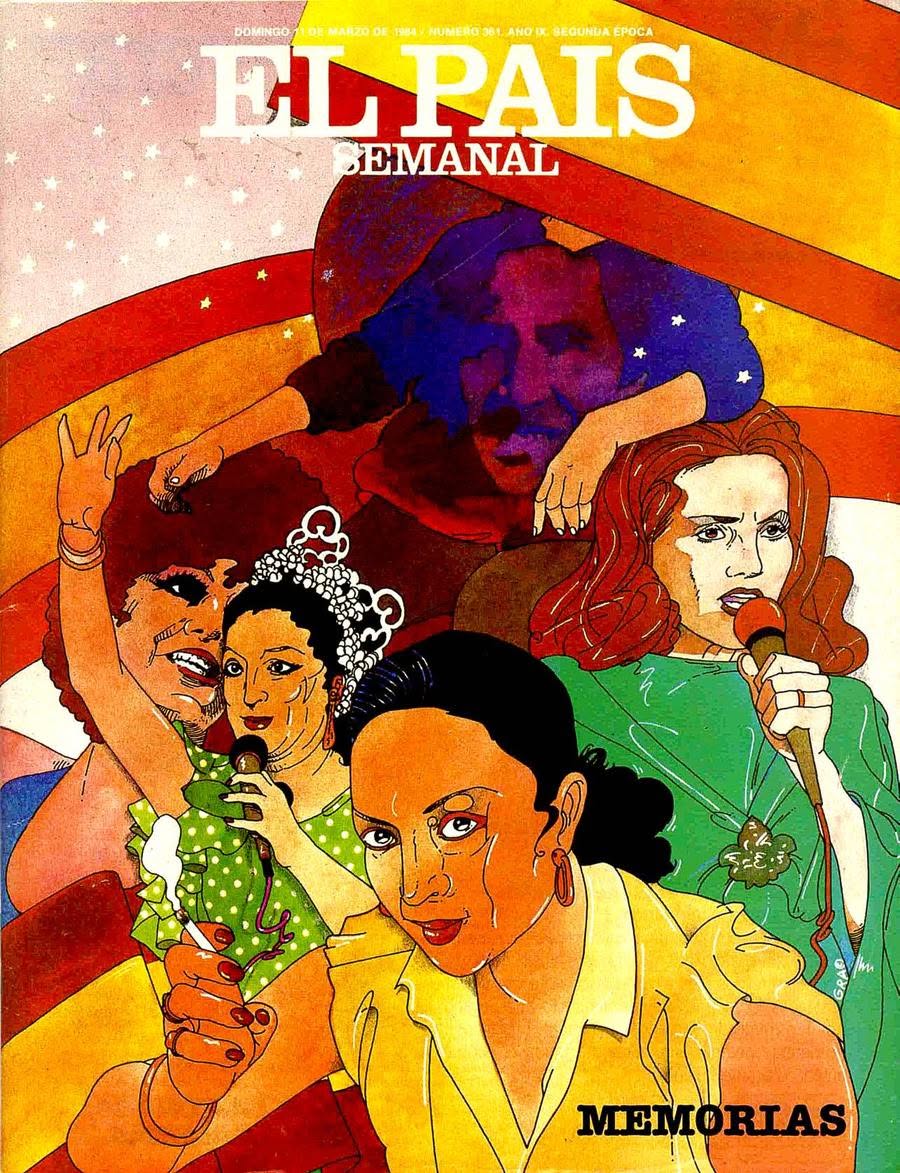 EL PAIS SEMANAL magazine side cover Issue 361  March 1984