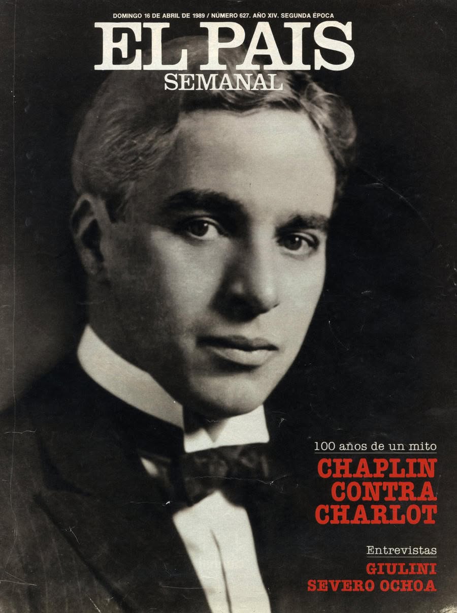 EL PAIS SEMANAL magazine side cover Issue 627  April 1989