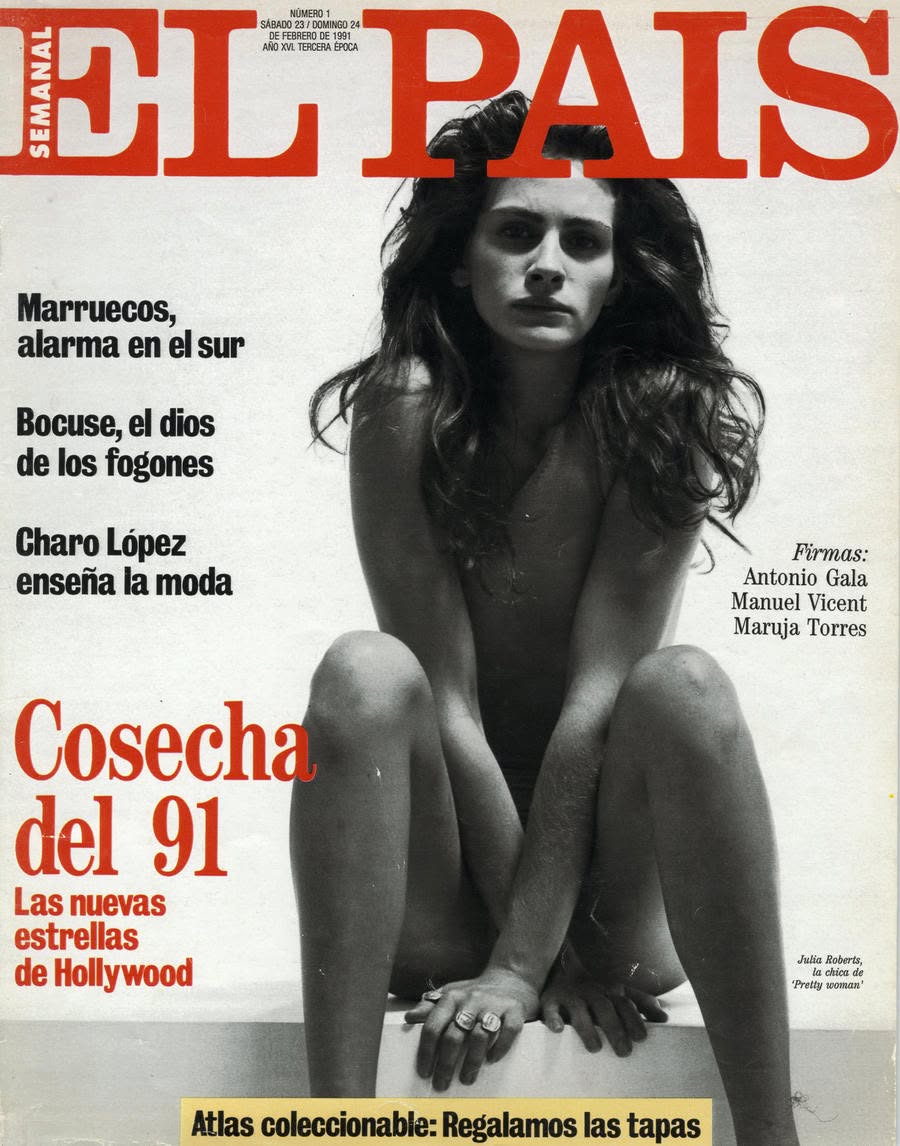 EL PAIS SEMANAL magazine side cover Issue 1  February 1991