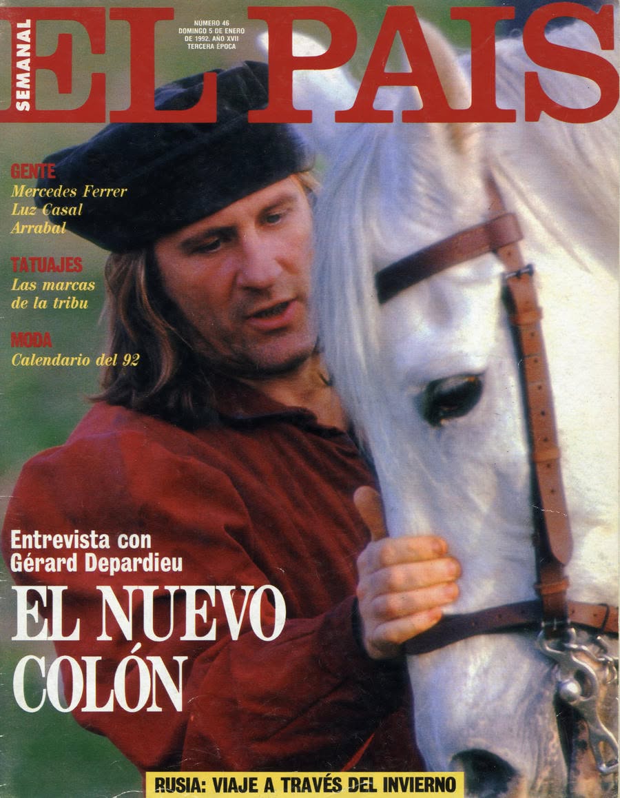 EL PAIS SEMANAL magazine side cover Issue 46  January 1992