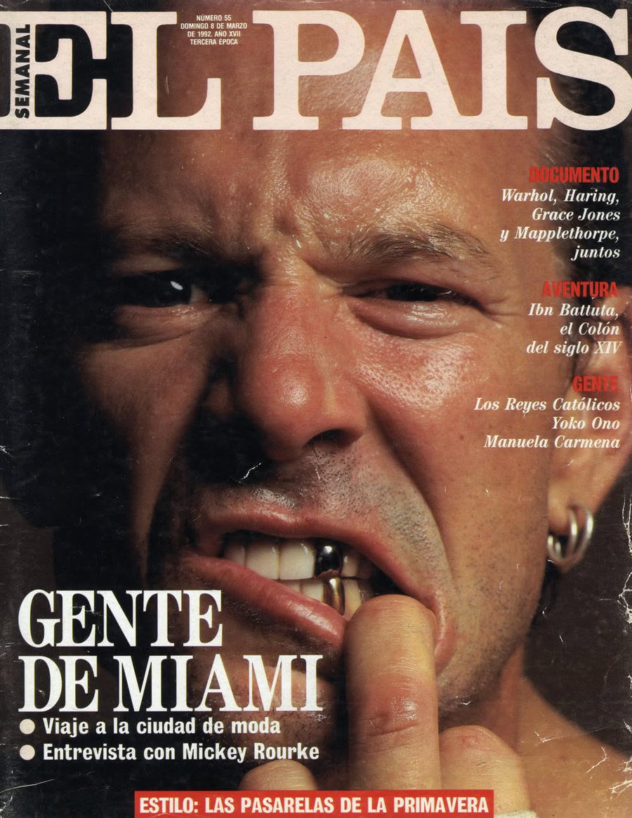 EL PAIS SEMANAL magazine side cover Issue 55  March 1992