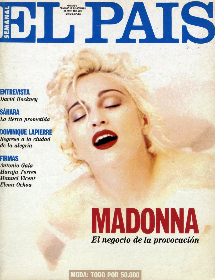 EL PAIS SEMANAL magazine side cover Issue 87  October 1992