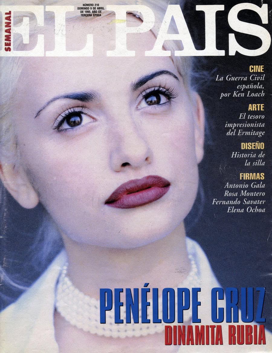 EL PAIS SEMANAL magazine side cover Issue 216  April 1995