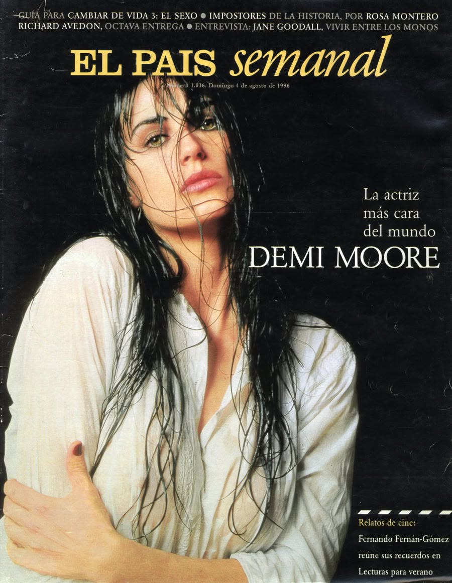 EL PAIS SEMANAL magazine side cover Issue 1036  August 1996