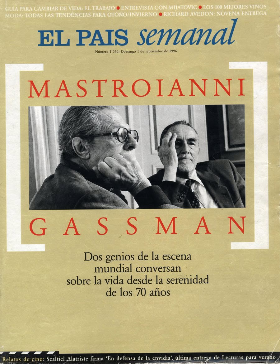 EL PAIS SEMANAL magazine side cover Issue 1040  September 1996