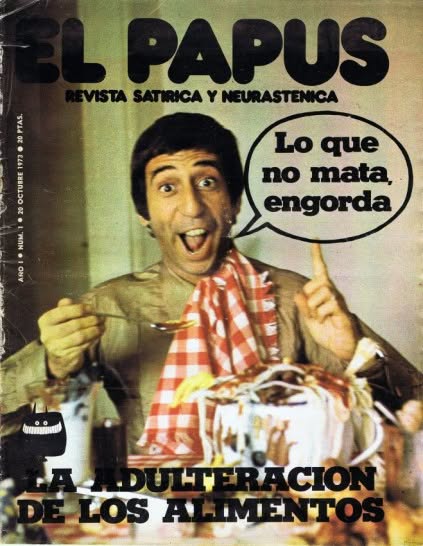 PAPUS magazine side cover Issue 1 20 October 1973