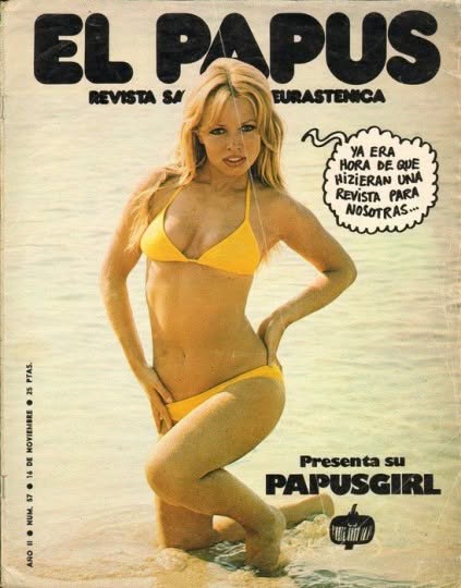 PAPUS magazine side cover Issue 57 16 November 1974