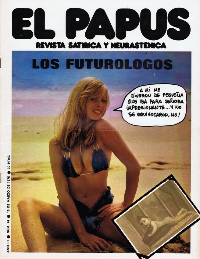 PAPUS magazine side cover Issue 74 15 March 1975