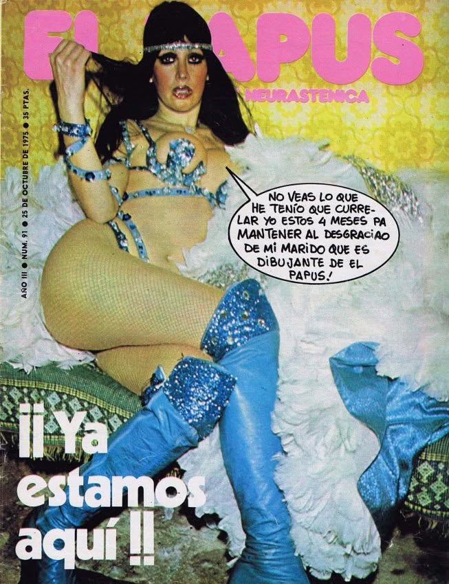 PAPUS magazine side cover Issue 91 25 October 1975