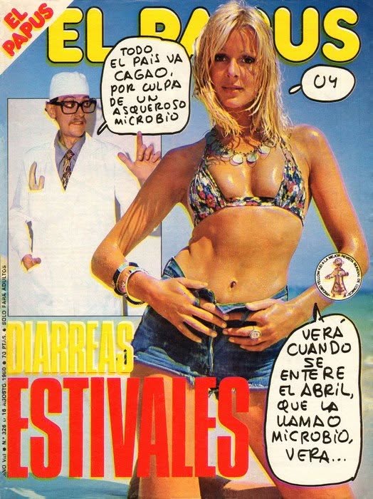 PAPUS magazine side cover Issue 326 16 August 1980