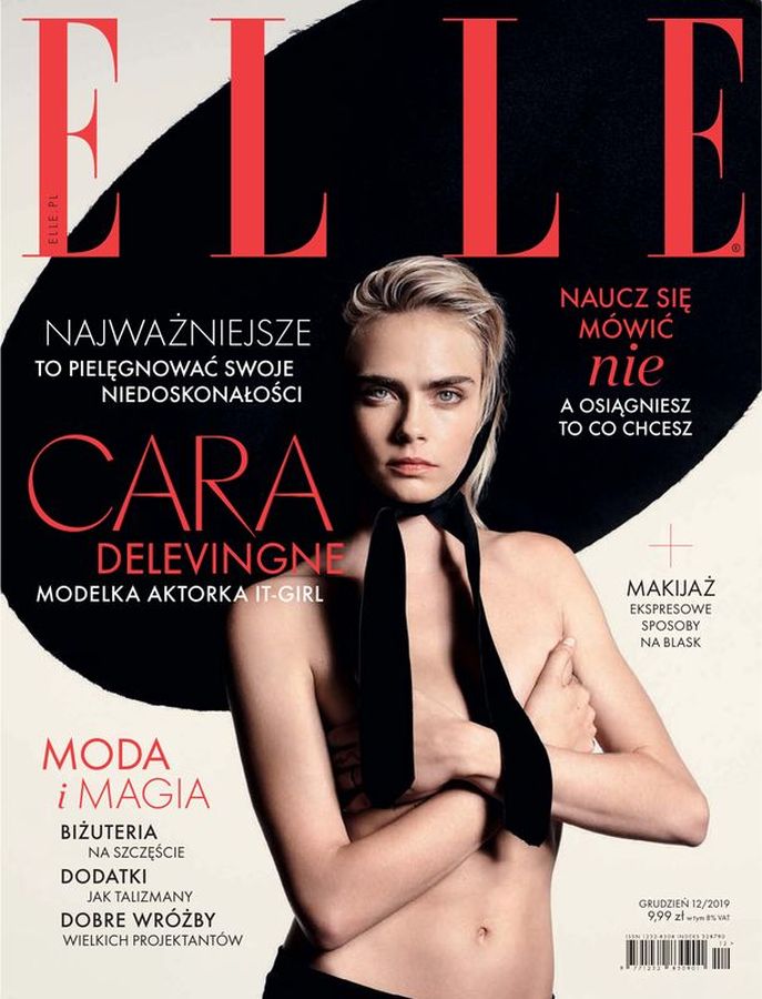 ELLE POLAND magazine side cover  December 2019