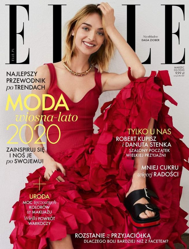 ELLE POLAND magazine side cover  March 2020