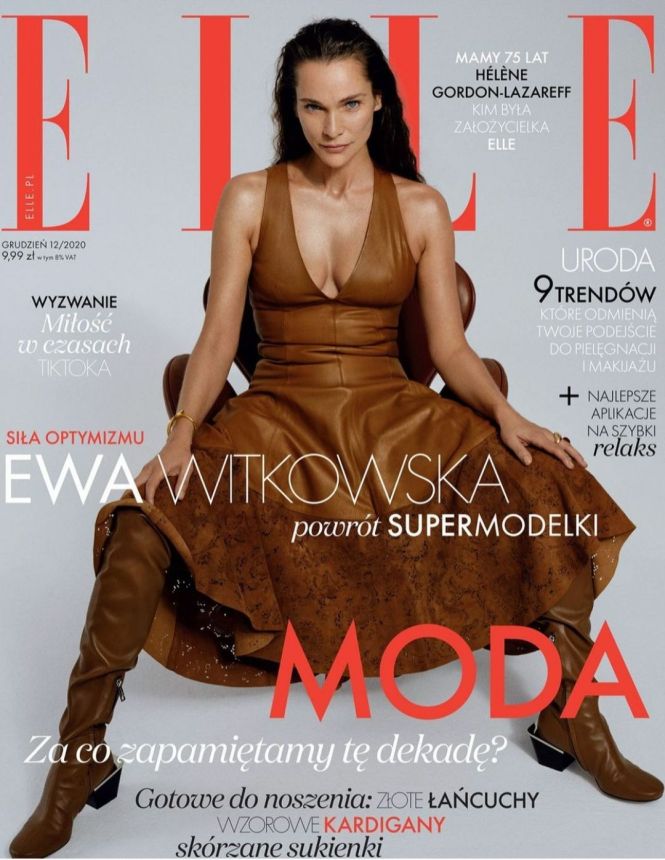 ELLE POLAND magazine side cover  December 2020