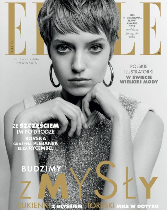 ELLE POLAND magazine side cover  February 2022