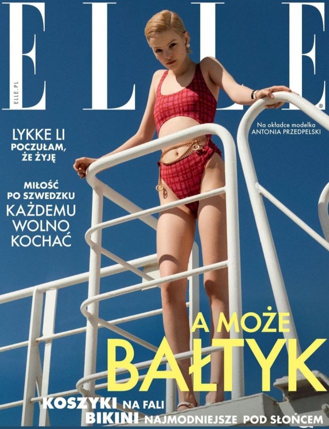 ELLE POLAND magazine side cover  July 2022