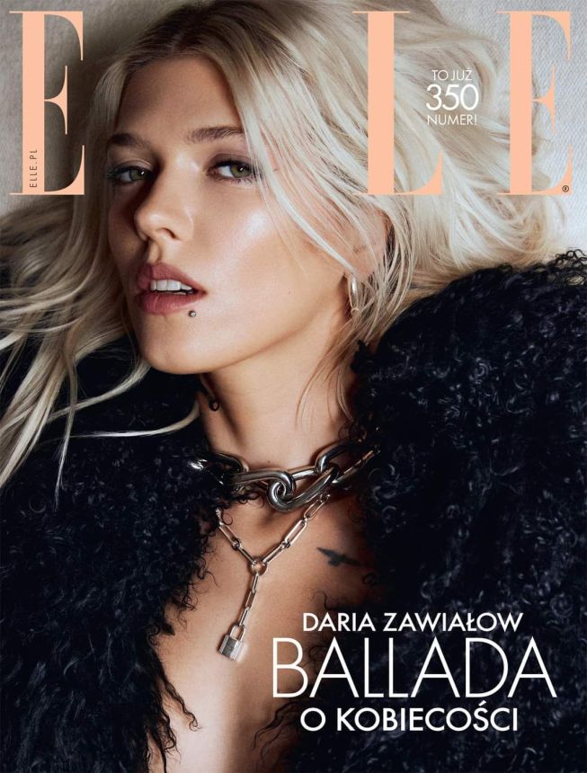 ELLE POLAND magazine side cover  December 2023