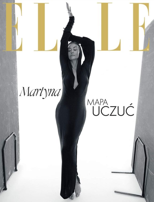 ELLE POLAND magazine side cover  January 2024
