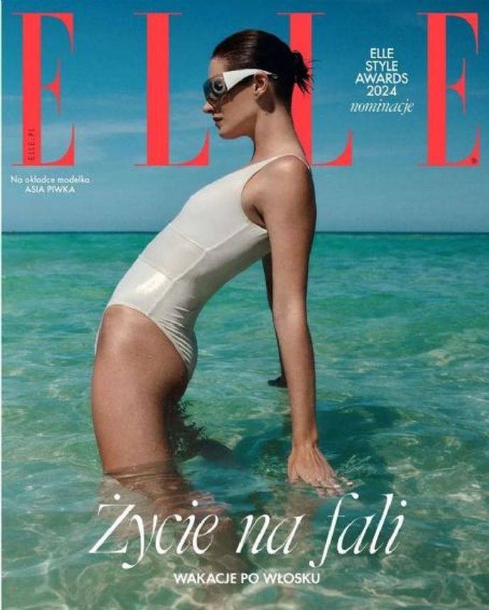 ELLE POLAND magazine side cover  August 2024