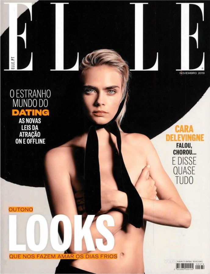 ELLE PORTUGAL magazine side cover  November 2019