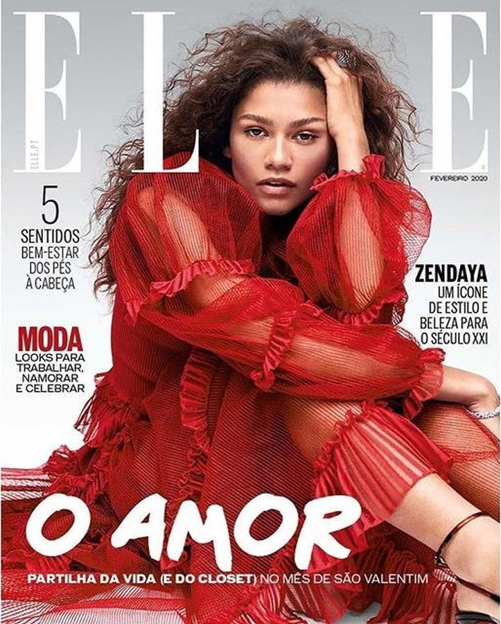 ELLE PORTUGAL magazine side cover  February 2020
