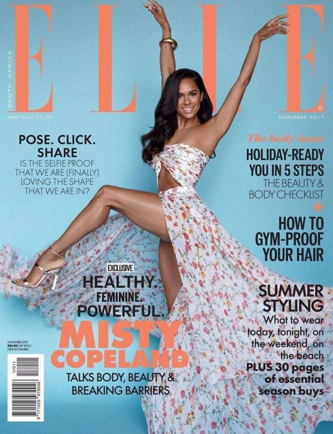 ELLE SOUTH AFRICA magazine side cover  November 2017