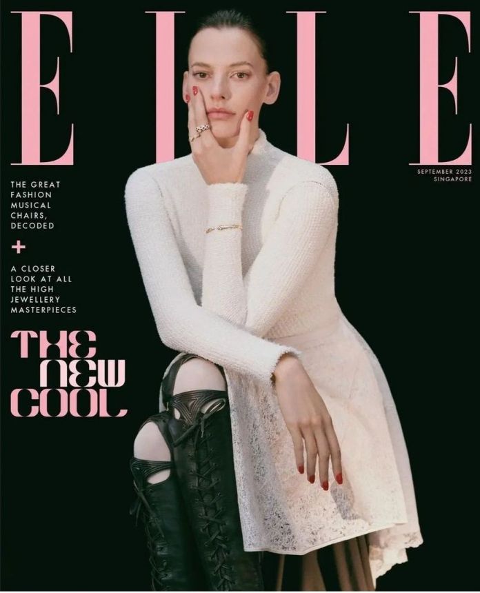 ELLE SINGAPORE magazine side cover  September 2023