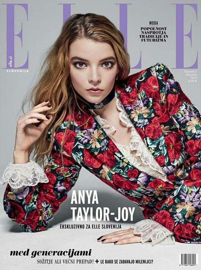 ELLE SLOVENIA magazine side cover  November/December 2018