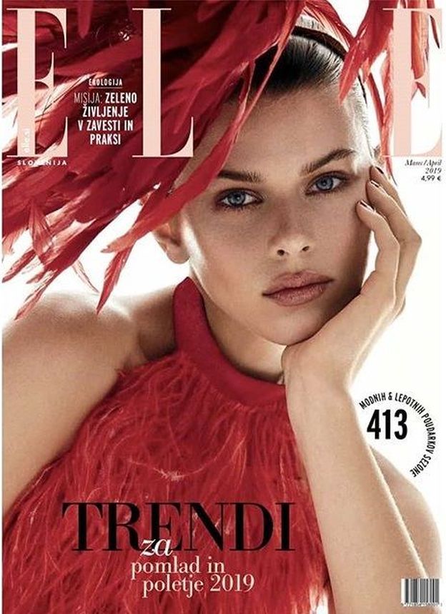 ELLE SLOVENIA magazine side cover  March/April 2019