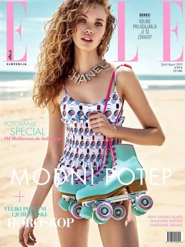 ELLE SLOVENIA magazine side cover  July/August 2019