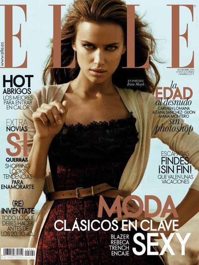 ELLE SPAIN magazine side cover  November 2010