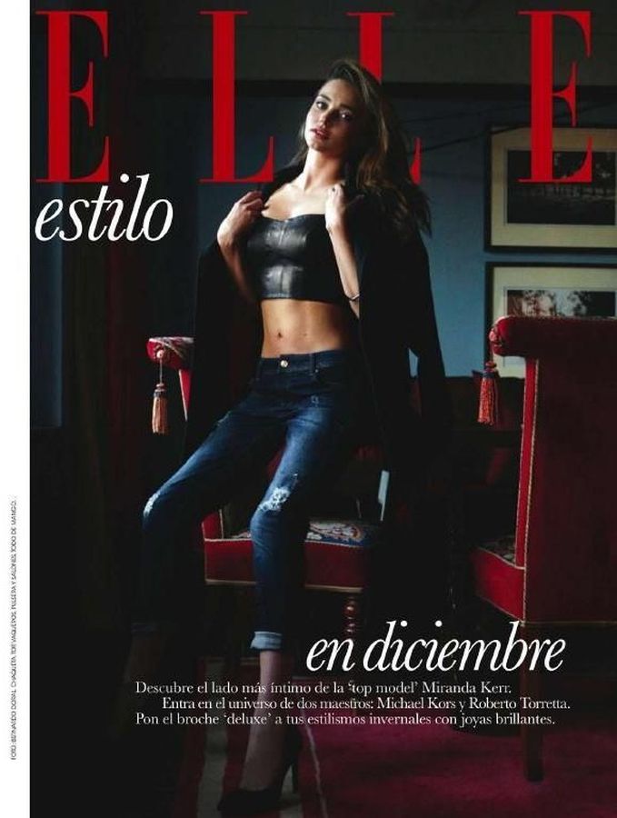 ELLE SPAIN magazine side cover  December 2013