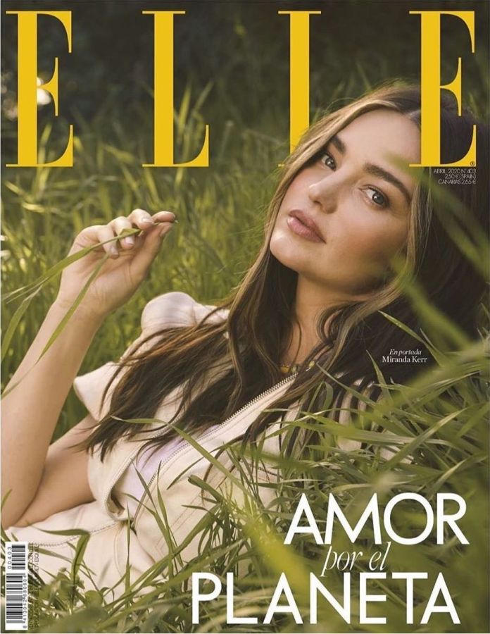 ELLE SPAIN magazine side cover  April 2020