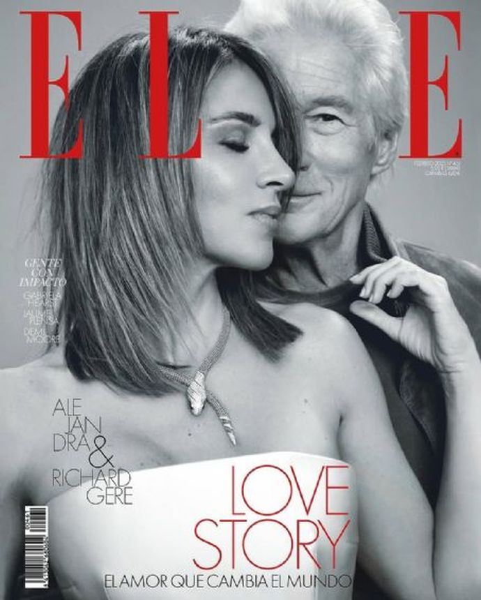 ELLE SPAIN magazine side cover  February 2025