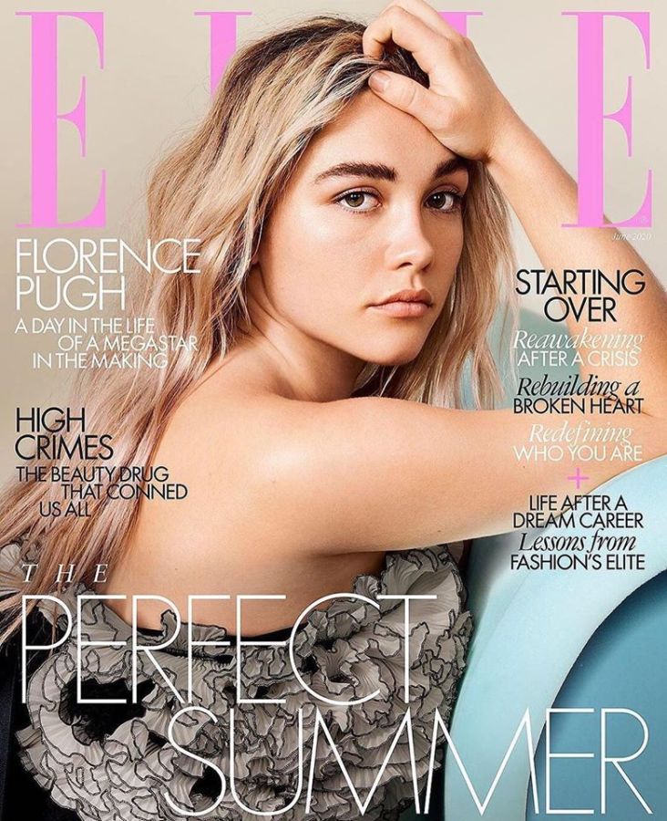 ELLE UK magazine side cover  June 2020