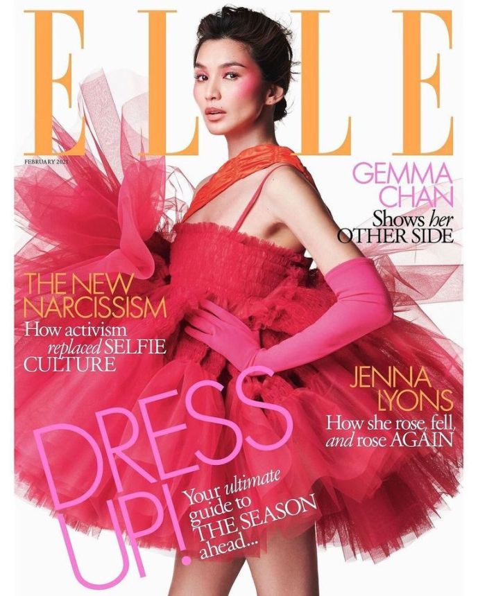 ELLE UK magazine side cover  February 2021