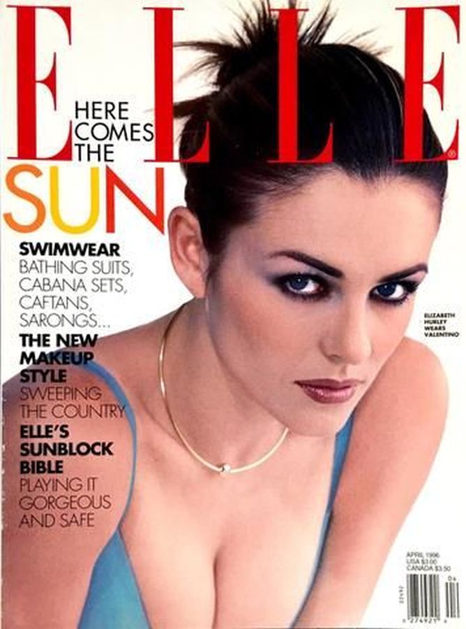ELLE USA magazine side cover  April 1996