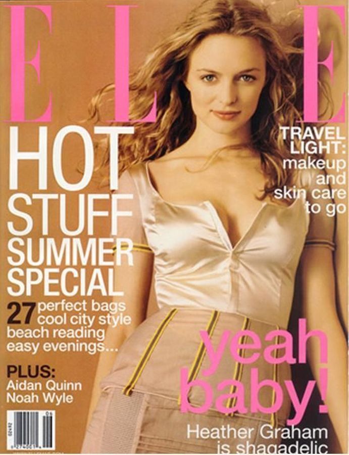 ELLE USA magazine side cover  June 1999