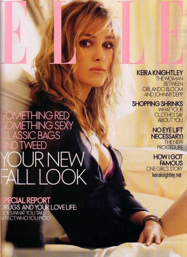 ELLE USA magazine side cover  August 2003