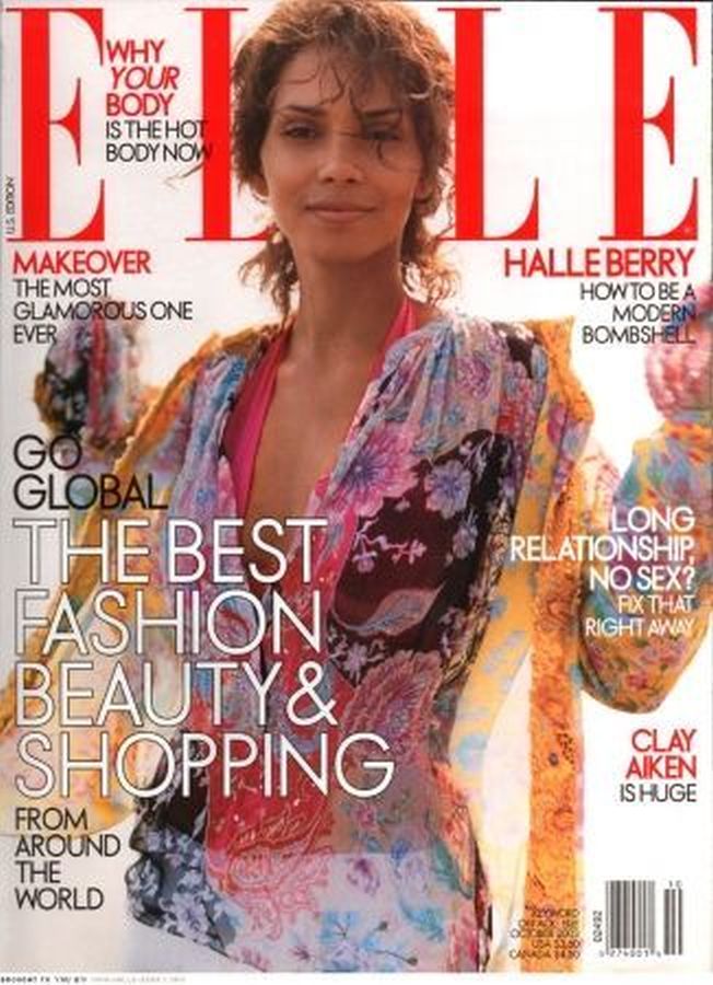 ELLE USA magazine side cover  October 2003