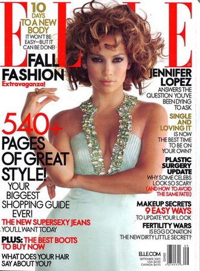 ELLE USA magazine side cover  September 2005