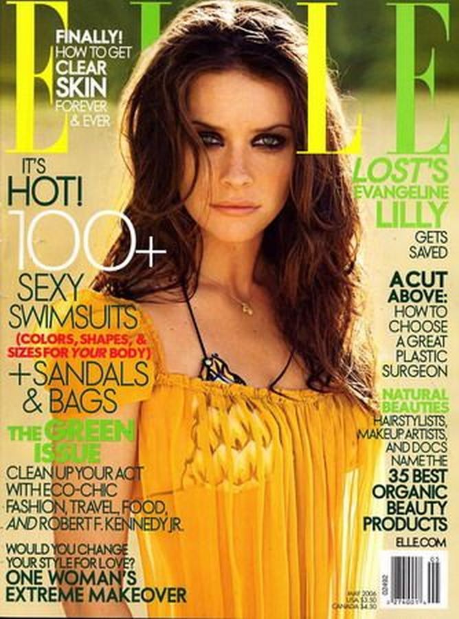 ELLE USA magazine side cover  May 2006