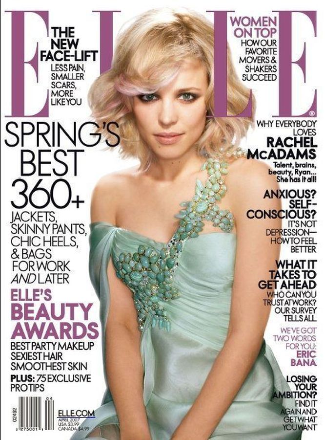 ELLE USA magazine side cover  April 2007