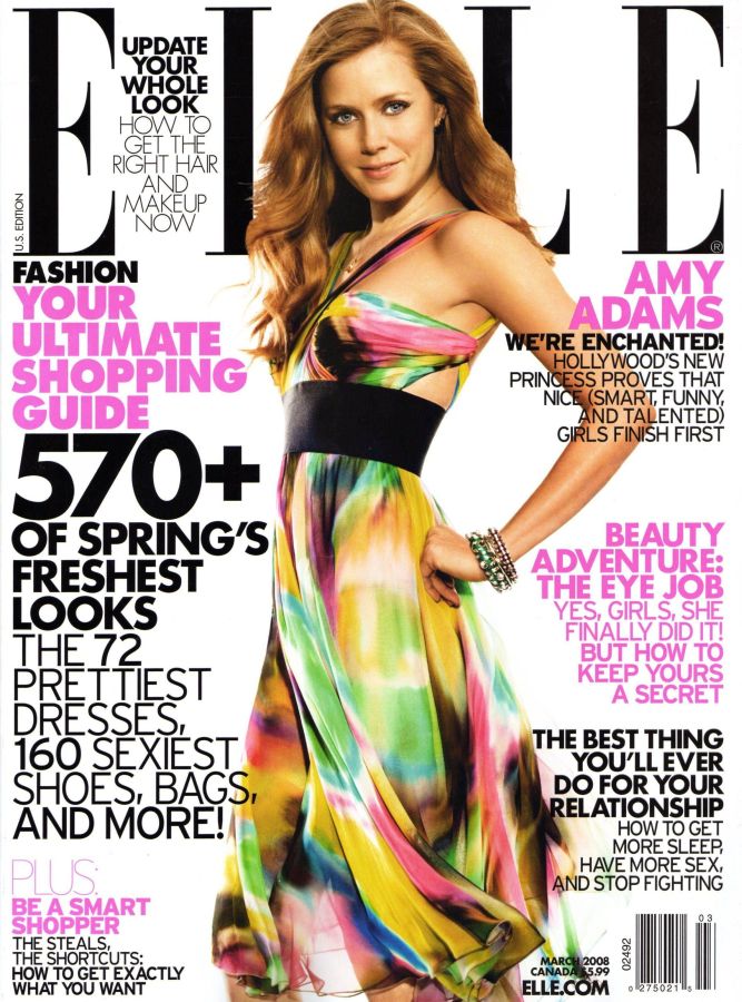 ELLE USA magazine side cover  March 2008