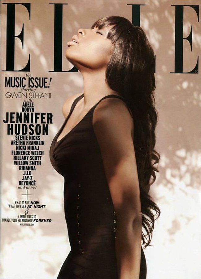 ELLE USA magazine side cover  May 2011