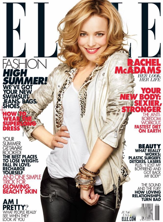 ELLE USA magazine side cover  June 2011