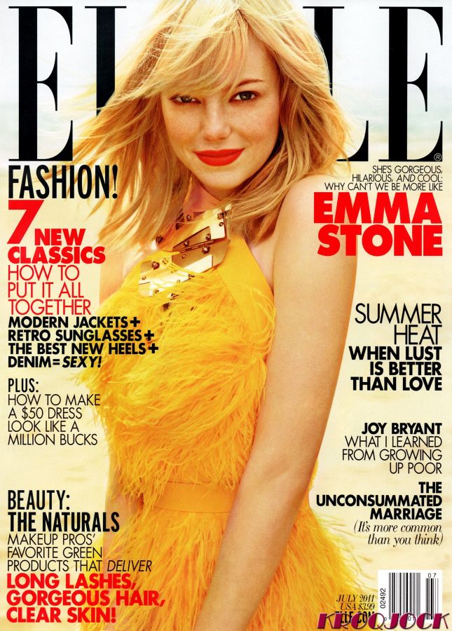 ELLE USA magazine side cover  July 2011
