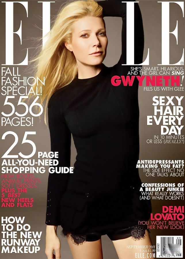 ELLE USA magazine side cover  September 2011