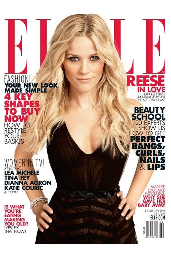ELLE USA magazine side cover  February 2012