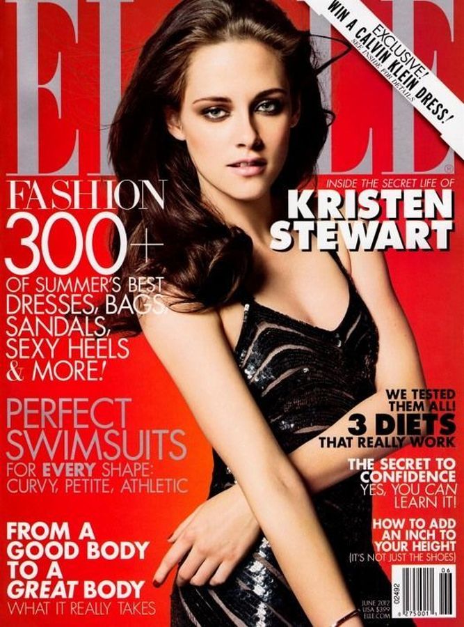 ELLE USA magazine side cover  June 2012