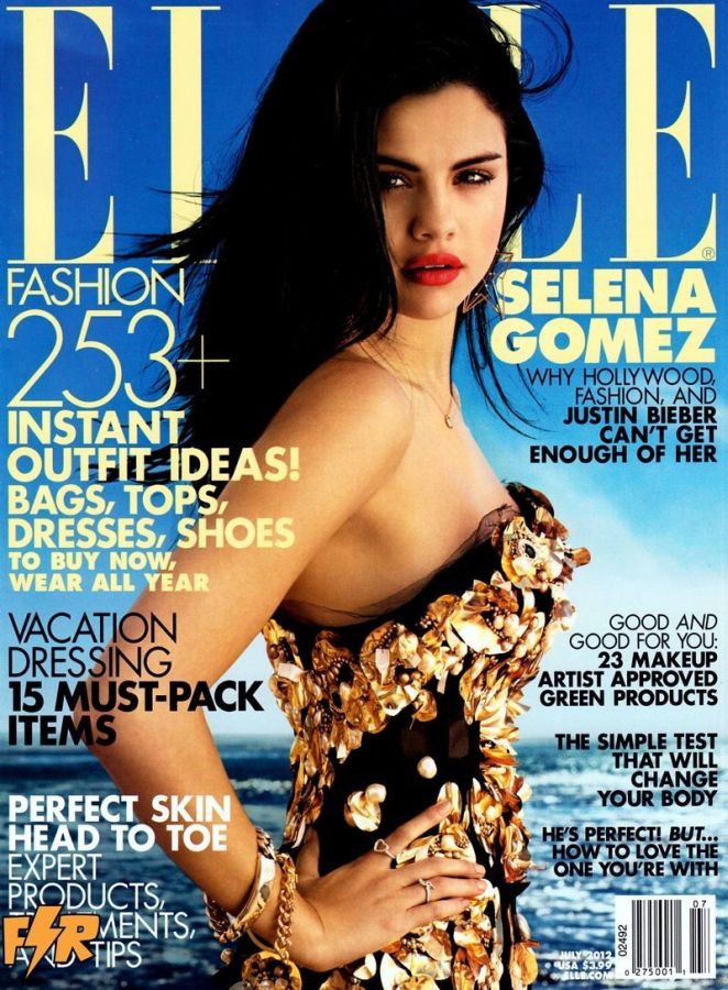 ELLE USA magazine side cover  July 2012